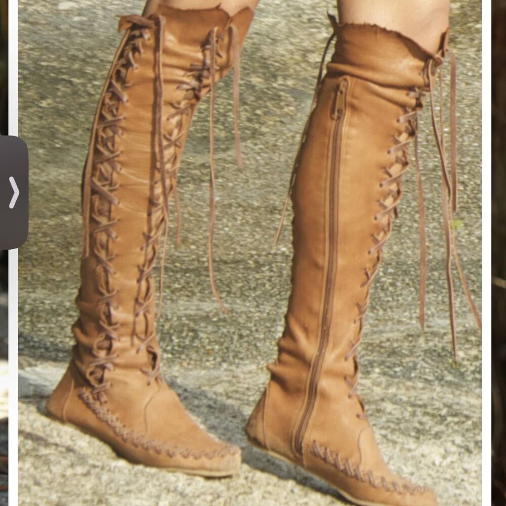 Handmade Leather Boots for Women – Size 39 (US 8)